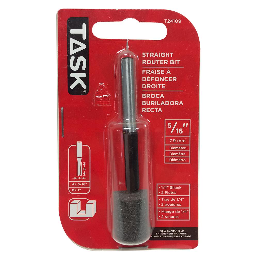 Straight 2-Flute 5/16&#34; x 1&#34; Carbide Ht. 1/4&#34; Shank Router Bit<span class=' ItemWarning' style='display:block;'>Item is usually in stock, but we&#39;ll be in touch if there&#39;s a problem<br /></span>