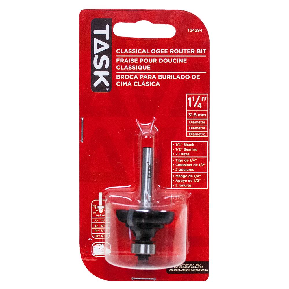 Classical Ogee 3/8&#34; Bearing 1-1/4&#34; x 9/16&#34; Carbide Ht. 3/16&#34; Radius 1/4&#34; Shank R<span class=' ItemWarning' style='display:block;'>Item is usually in stock, but we&#39;ll be in touch if there&#39;s a problem<br /></span>