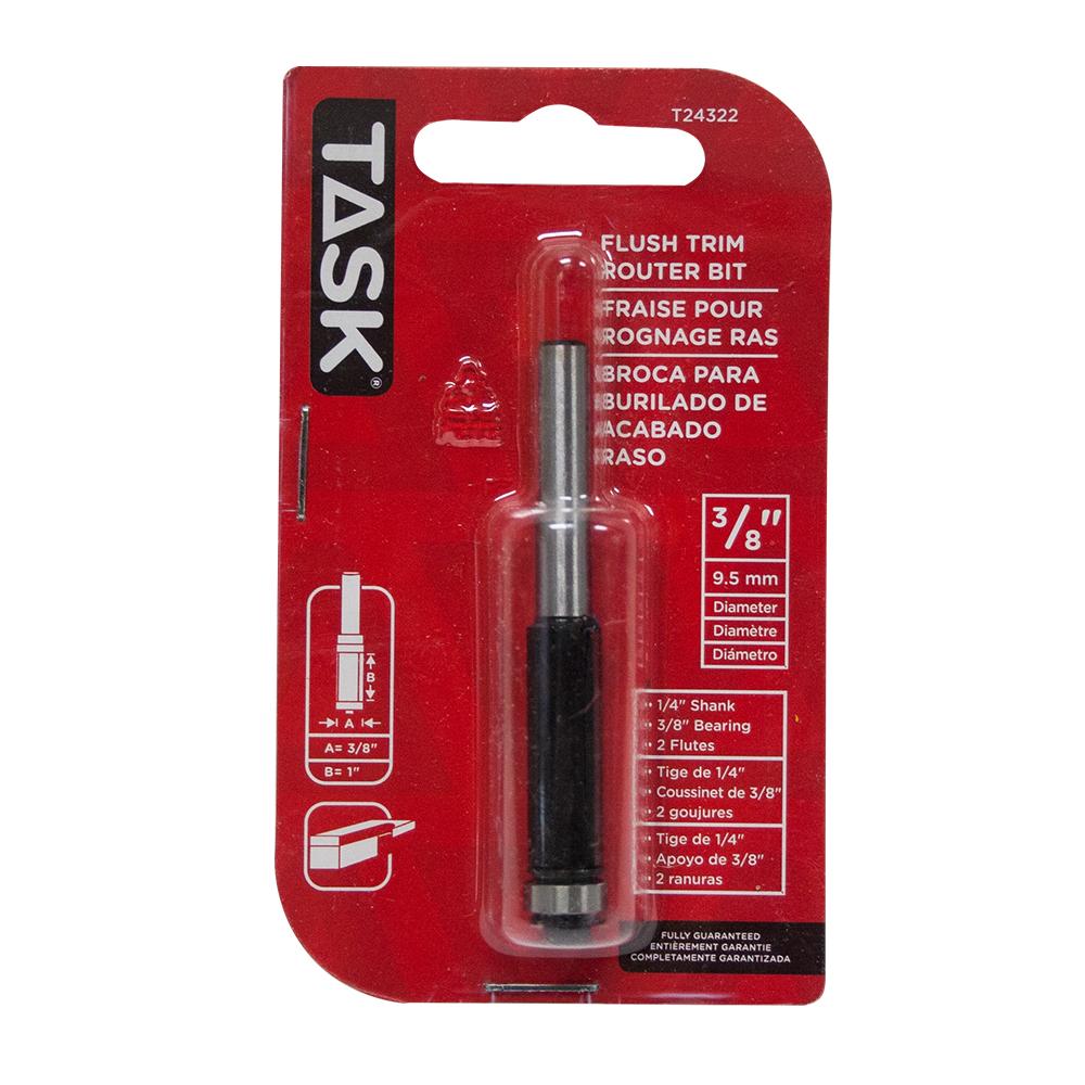 Flush Trim 3/8&#34; x 1&#34; Carbide Ht. 3/8&#34; Bearing 1/4&#34; Shank Router Bit<span class=' ItemWarning' style='display:block;'>Item is usually in stock, but we&#39;ll be in touch if there&#39;s a problem<br /></span>