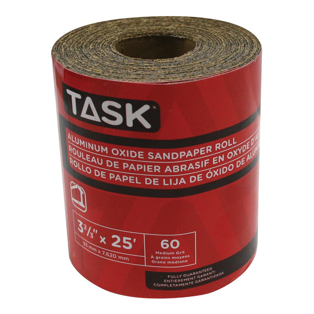3-2/3&#34; x 25&#39; 60 Grit Medium Aluminum Oxide Rolls<span class=' ItemWarning' style='display:block;'>Item is usually in stock, but we&#39;ll be in touch if there&#39;s a problem<br /></span>