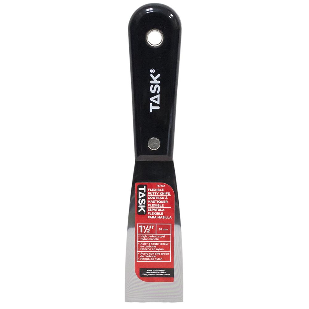 1-1/2&#34; Flexible High Carbon Steel Steel Putty Knife with Nylon Handle<span class=' ItemWarning' style='display:block;'>Item is usually in stock, but we&#39;ll be in touch if there&#39;s a problem<br /></span>
