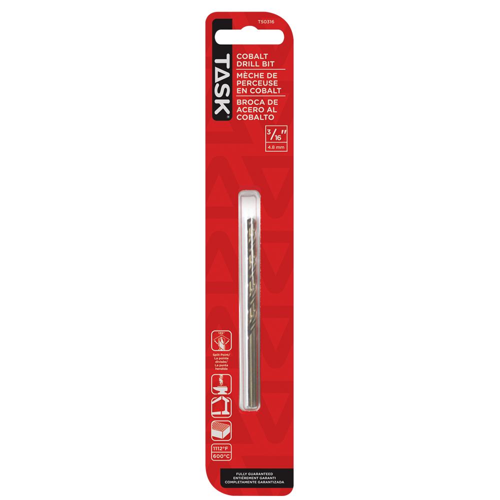 3/16&#34; Split Point Cobalt Drill Bit<span class=' ItemWarning' style='display:block;'>Item is usually in stock, but we&#39;ll be in touch if there&#39;s a problem<br /></span>