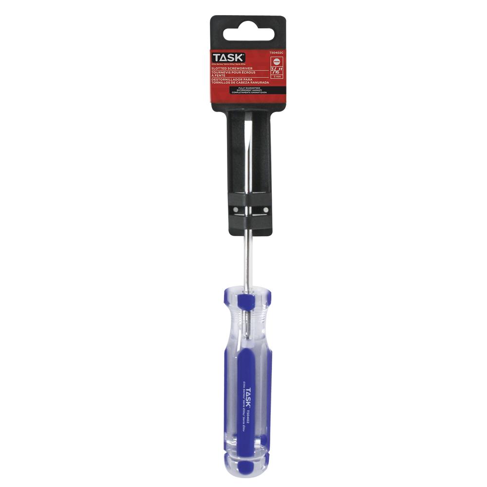 3/16&#34; Slotted 4&#34; Elite Acetate Hard Grip Screwdriver with Electrician Tip<span class=' ItemWarning' style='display:block;'>Item is usually in stock, but we&#39;ll be in touch if there&#39;s a problem<br /></span>