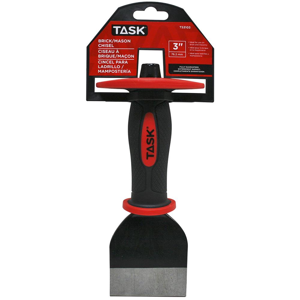 9&#34; x 3&#34; Cut Point Brick Mason&#39;s Chisel with Hand Guard<span class=' ItemWarning' style='display:block;'>Item is usually in stock, but we&#39;ll be in touch if there&#39;s a problem<br /></span>