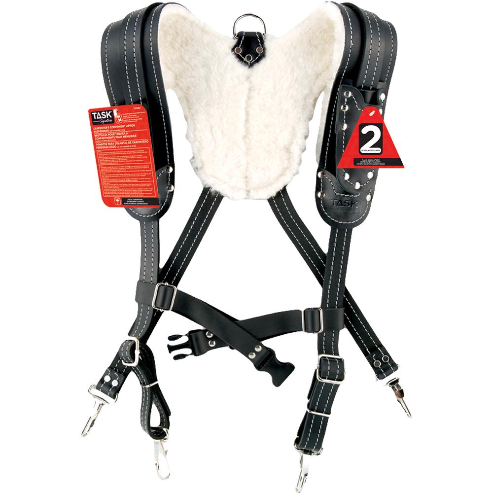 Black Sheepskin Lined Suspender Harness SPECIAL ORDER<span class=' ItemWarning' style='display:block;'>Item is usually in stock, but we&#39;ll be in touch if there&#39;s a problem<br /></span>