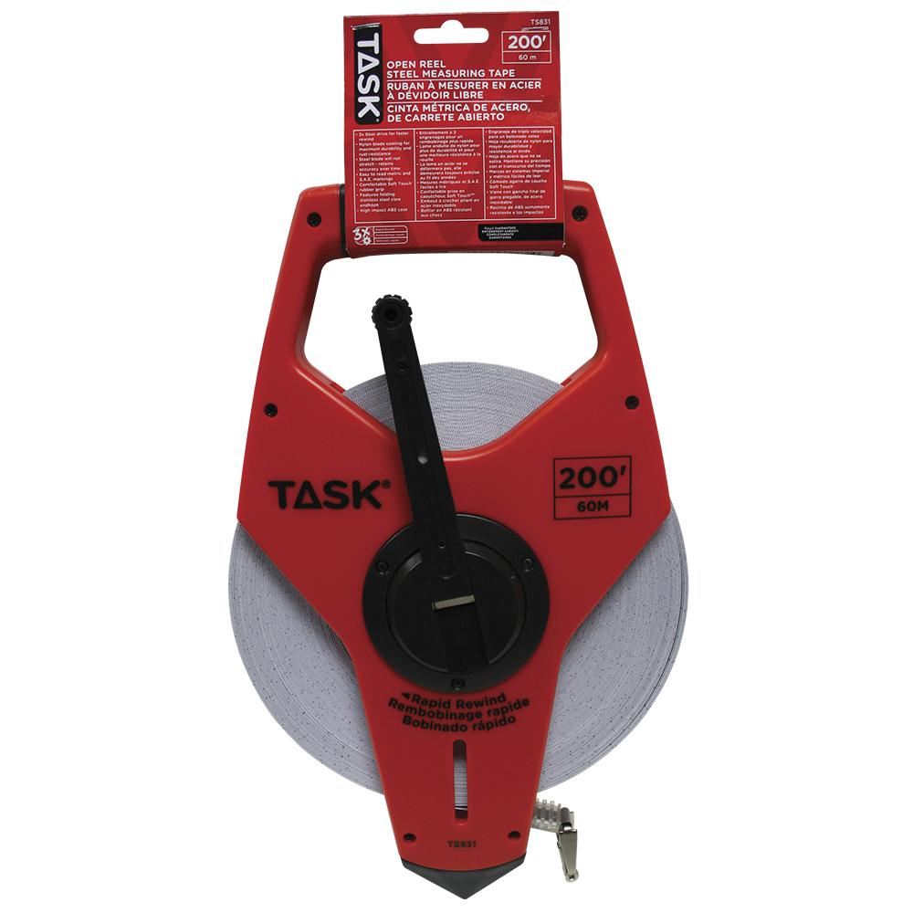 200&#39; (61 m) Open Reel Nylon Coated Steel Long Tape with 3X Gear<span class=' ItemWarning' style='display:block;'>Item is usually in stock, but we&#39;ll be in touch if there&#39;s a problem<br /></span>