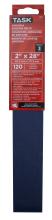 Task Tools 22812 - 2" x 28" SANDING BELT ALUMINA ZIRCONIA, 120G - 3/PACK