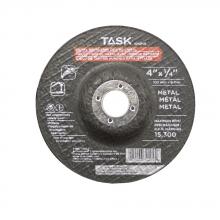 Task Tools 32404B - 4" x 1/4" 5/8" Arbor Metal Depressed Center Wheel - Bulk