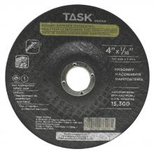 Task Tools 36406B - 4" x 1/16" 5/8" Arbor Masonry Depressed Center Wheel - Bulk