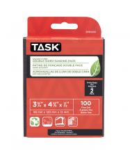 Task Tools SP63252 - SOLVENT FREE ECO 100 GRIT FINE DOUBLE SIDED SANDING PACK-2/PACK (REPLACES SP64272)