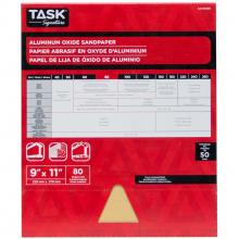 Task Tools SAO16080 - 9" x 11" 80 Grit Medium Task Signature Aluminum Oxide - Bulk
