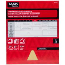 Task Tools SAO16100 - 9" x 11" 100 Grit Fine Task Signature Aluminum Oxide - Bulk