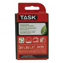 Task Tools SP64258 - Solvent Free Eco 46 / 80 Grit Course / Medium Sanding Block