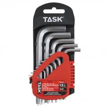 Task Tools T16031 - 13pc SAE Short L-Type Hex Key Set