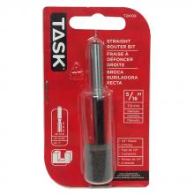 Task Tools T24109 - Straight 2-Flute 5/16" x 1" Carbide Ht. 1/4" Shank Router Bit