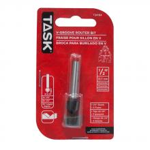 Task Tools T24194 - V-Groove 90° 1/2" x 1/2" Carbide Ht. 1/4" Shank Router Bit