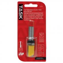 Task Tools T24334 - Flush Trim Top Bearing 3/4" x 1" Carbide Ht. 3/4" Bearing 1/2" Shank Router Bit