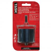 Task Tools T27603 - 7-in-1 1-3/4" Depth 1" - 2-1/2" Adjustable Hole Saw Set