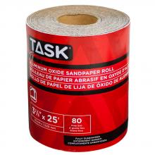 Task Tools T32310 - 3-2/3" x 25' 80 Grit Fine Aluminum Oxide Rolls