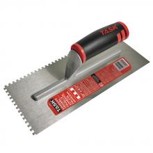 Task Tools T33621 - 11" x 4 1/2" (1/4" x 1/4" x 1/4") Square Notch Adhesive Trowel with FlexFit Grip