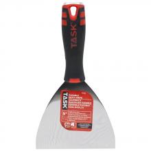 Task Tools T37652 - 5" Flexible High Carbon Steel Putty Knife with FlexFit Grip & Hammer Cap