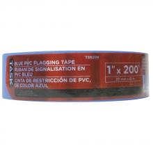 Task Tools T59206 - 1" x 200' Blue PVC Flagging Tape