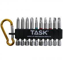 Task Tools T67921 - 10pc Mixed Rob/Phil IMPACT Carabiner Clip - Bulk