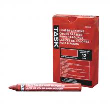 Task Tools T8185B - Red Lumber Crayons - Bulk