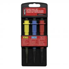 Task Tools T93003 - 3pc Nail Set Kit - Plastic Case
