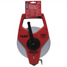 Task Tools TS831 - 200' (61 m) Open Reel Nylon Coated Steel Long Tape with 3X Gear