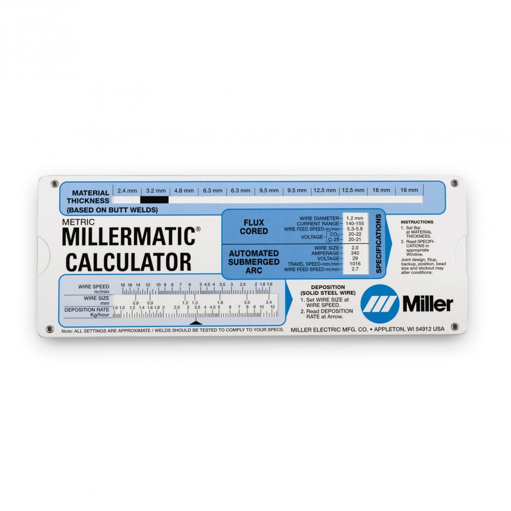 MIG Calculator - Metric<span class=' ItemWarning' style='display:block;'>Item is usually in stock, but we&#39;ll be in touch if there&#39;s a problem<br /></span>