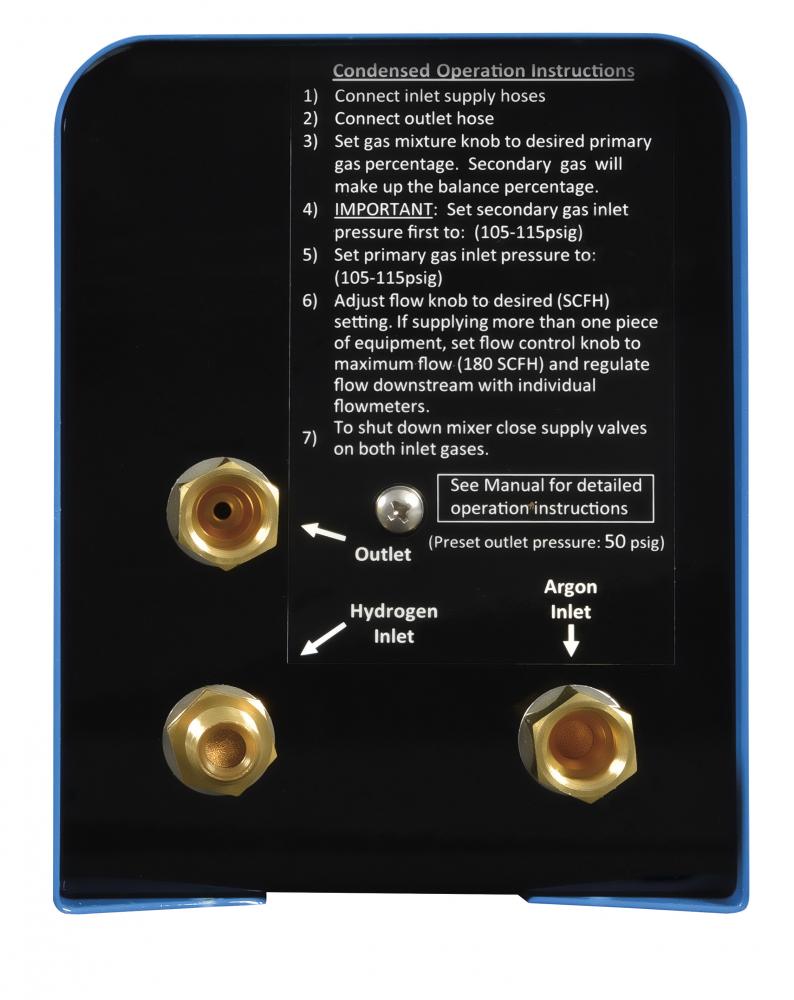 Proportional two-gas mixer, Argon/Hydrogen<span class=' ItemWarning' style='display:block;'>Item is usually in stock, but we&#39;ll be in touch if there&#39;s a problem<br /></span>