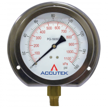 Fairview Ltd PG-160SGRF - STEM MOUNT - 4" DIAL