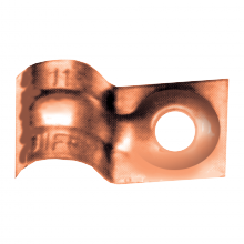 Fairview Ltd TS21-4 - COPPER ONE HOLE TUBE STRAPS