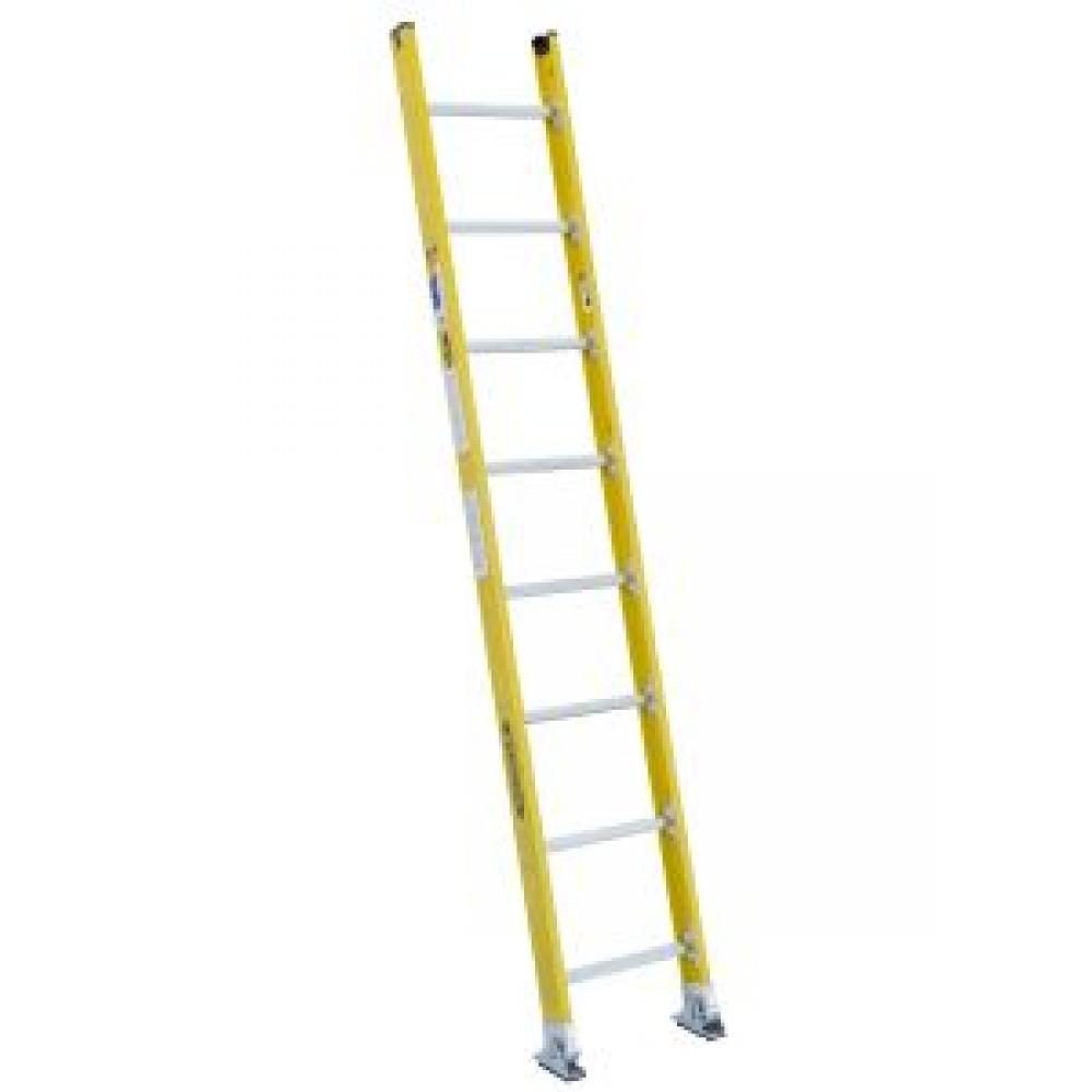 7108-1 8ft Type IAA Fiberglass Round Rung Straight Ladder<span class=' ItemWarning' style='display:block;'>Item is usually in stock, but we&#39;ll be in touch if there&#39;s a problem<br /></span>