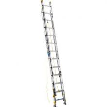 Werner-Ladder D1824-2EQca - D1824-2EQ 24ft Type I Aluminum D-Rung The EqualizerÂ® Extension Ladder