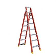Werner-Ladder DP6208ca - 12ft Reach Height  Dual Purpose Fiberglass Ladder 8ft Type IA DP6208