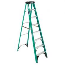 Werner-Ladder FS208 - FS208 8ft Type II Fiberglass Single Sided Step Ladder
