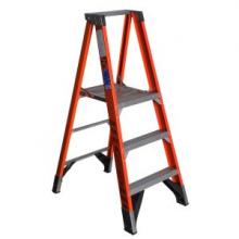 Werner-Ladder P7403 - 9ft Reach Height Fiberglass Platform Ladder 3ft Type IA P7403