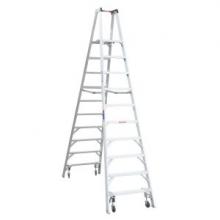 Werner-Ladder PT310-4C - 16ft Reach Height Aluminum Platform Ladder w/Casters 10ft Type IA PT310-4C