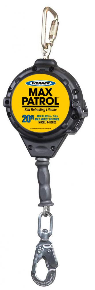 R430011-SR 11ft Max Patrol Self-Retracting Lifeline w/ Steel Form Hook<span class=' ItemWarning' style='display:block;'>Item is usually in stock, but we&#39;ll be in touch if there&#39;s a problem<br /></span>