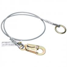 Werner Fall Protection A113004 - 4ft Anchor Extension (1/4in Vinyl Coated Cable, O-Ring, Snaphook)