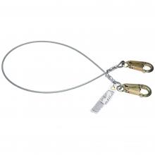 Werner Fall Protection C161103 - 3ft Cable Positioning Laynard (1/4in Vinyl Cable, Snaphook)