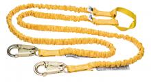 Werner Fall Protection C453100 - 6ft SoftCoil Twinleg Lanyard (Energy Absorbing Inner Core, Loop, Snaphook)