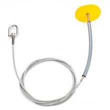 Werner Fall Protection A710004-8.5 - A710004-8.5 Drop Through Anchor with 4in Plate 8.5ft Cable