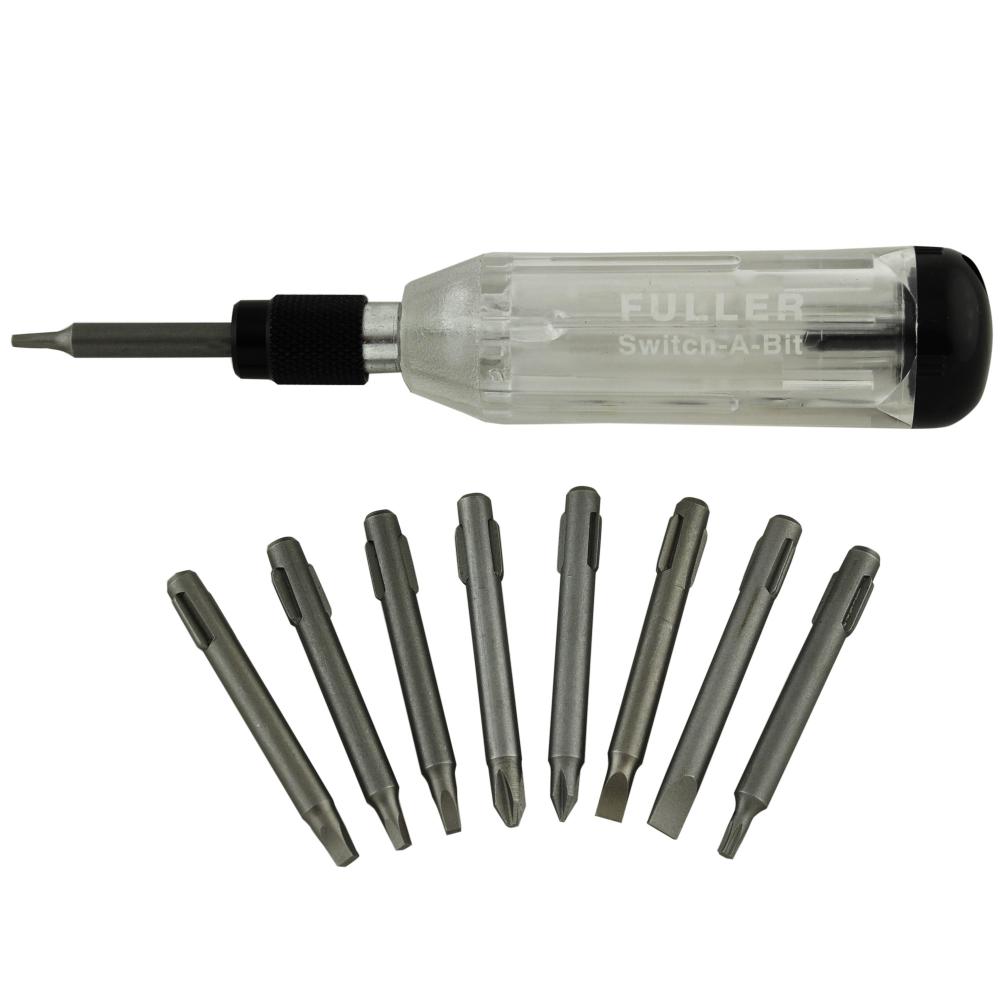Versatile 9-in-1 Switch-A-Bit screwdriver<span class=' ItemWarning' style='display:block;'>Item is usually in stock, but we&#39;ll be in touch if there&#39;s a problem<br /></span>