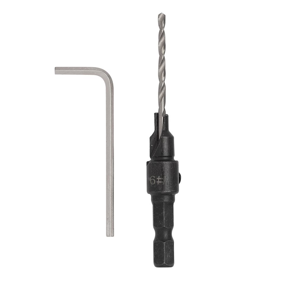 #6 Screw Pilot Drill Bit with Countersink<span class=' ItemWarning' style='display:block;'>Item is usually in stock, but we&#39;ll be in touch if there&#39;s a problem<br /></span>