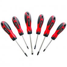 Fuller Tool 121-3006 - Composite-Handle Screwdriver Set with CrV Blades (6-Pc.)