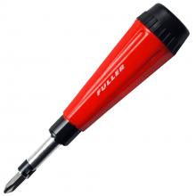 Fuller Tool 125-0055 - 6-in-1 Multi-Bit Screwdriver with Storage Handle