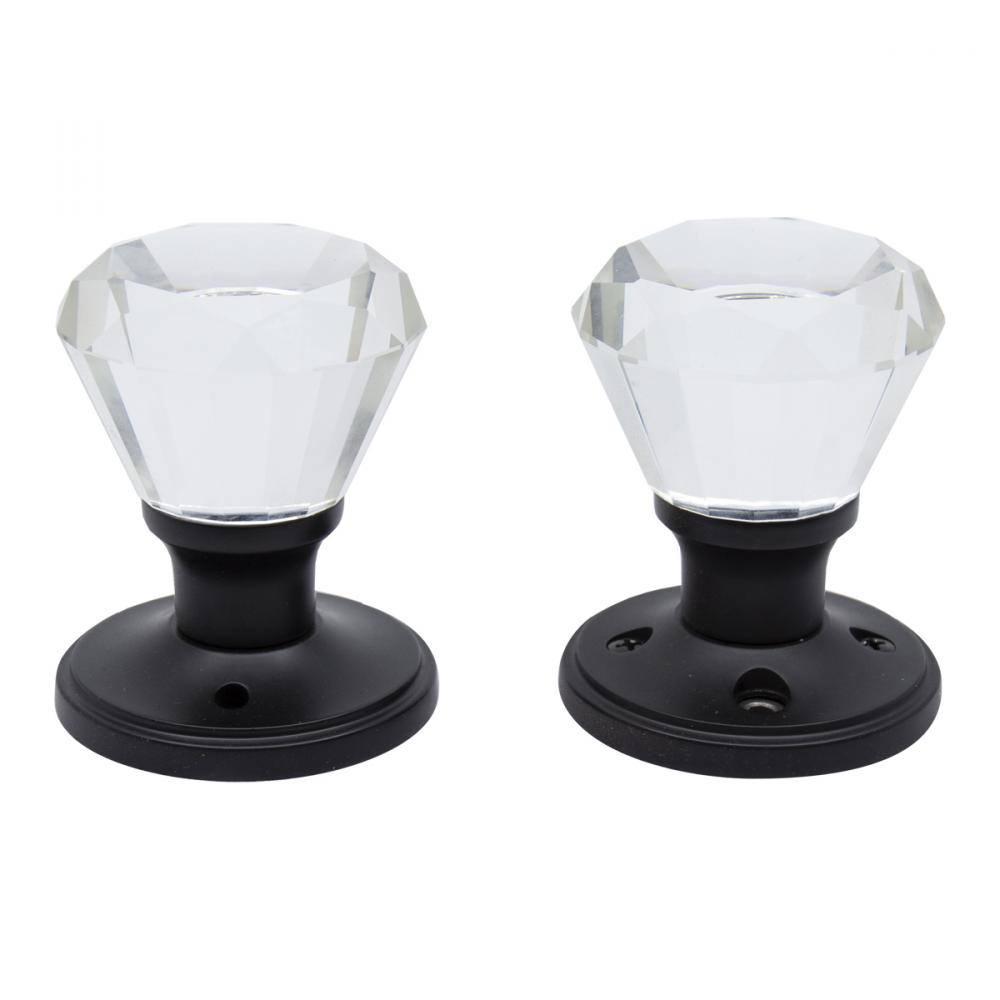 Door Knob Crystal Diamond Hallway Black<span class=' ItemWarning' style='display:block;'>Item is usually in stock, but we&#39;ll be in touch if there&#39;s a problem<br /></span>